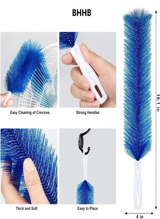 BHHB Fan Dusting Brush,Bendable Dusting Brush,Microfiber Dust Collector,Fan Dusting Brush Cleaning Duster,Fan Cleaning Brushes (Multi Color) - Image 2